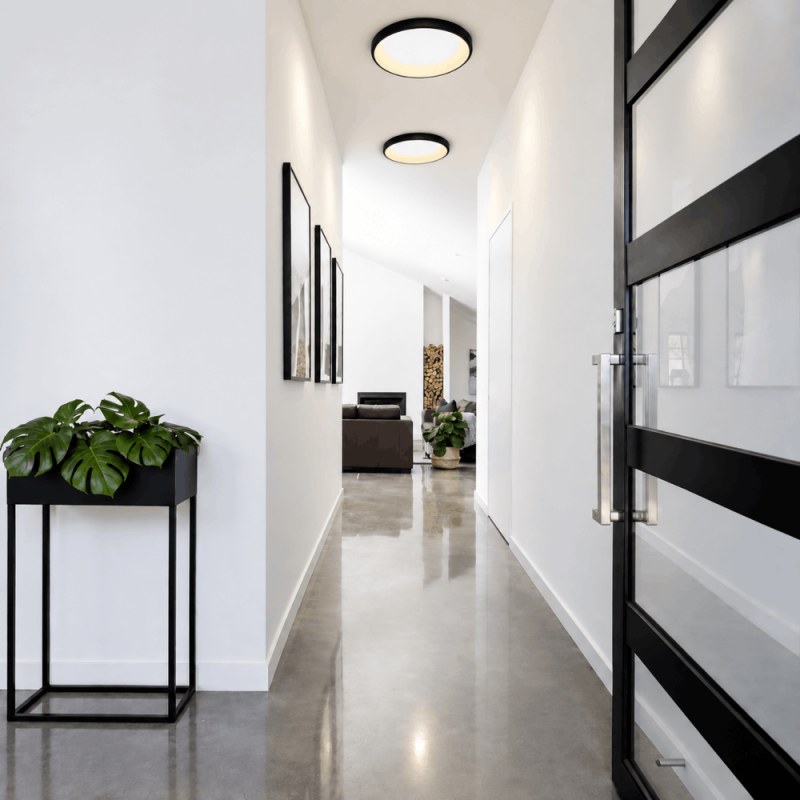 HELESTRA TYRA LED-Wand-/Deckenleuchte 32 W 3440 lm 2700 K Warmweiß Ra 90 230 V IP20 dimmbar Schwarz/Weiß 54 cm