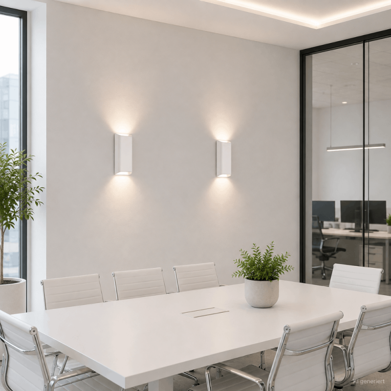 Helestra TOCO LED Wandleuchte 12 W 880 lm 2700 K Warmweiß CASAMBI Smart IP54 Mattweiß