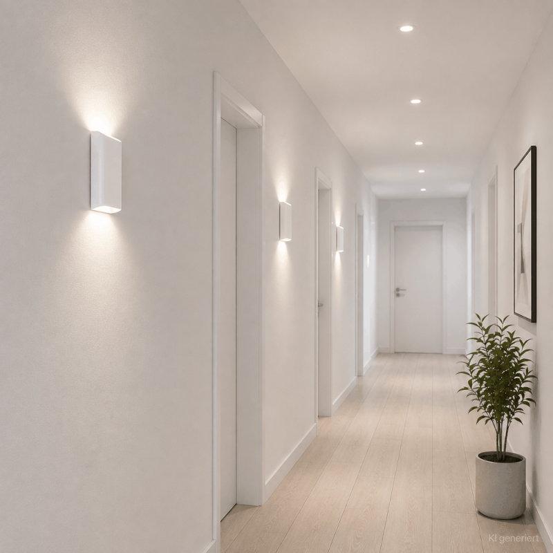 Helestra TOCO LED Wandleuchte 12 W 880 lm 2700 K Warmweiß CASAMBI Smart IP54 Mattweiß