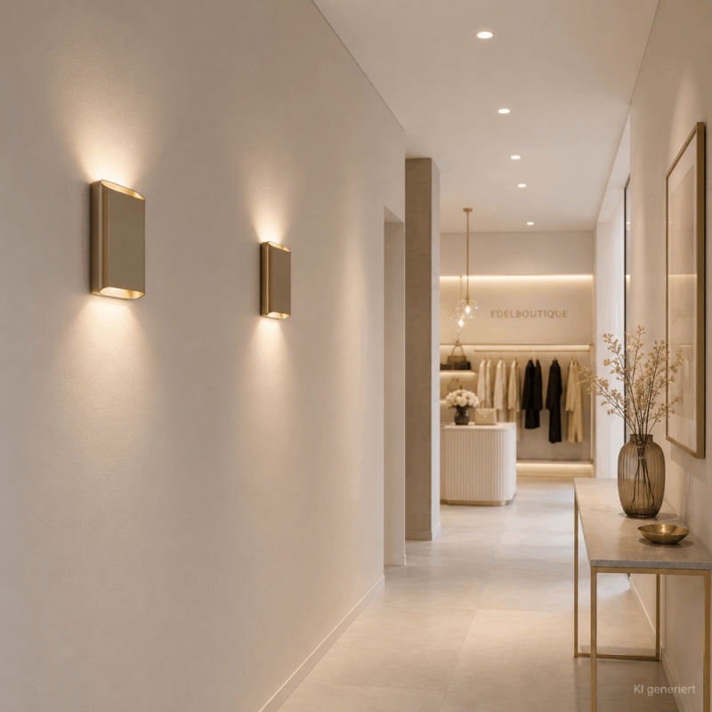 Helestra TOCO LED Wandleuchte 12 W 880 lm 2700 K Warmweiß CASAMBI Smart IP54 Coffee