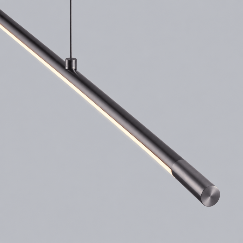 Helestra LEDA LED Pendelleuchte 12 W 960 lm 2700 K Warmweiß CASAMBI Smart 133 cm Titangrau