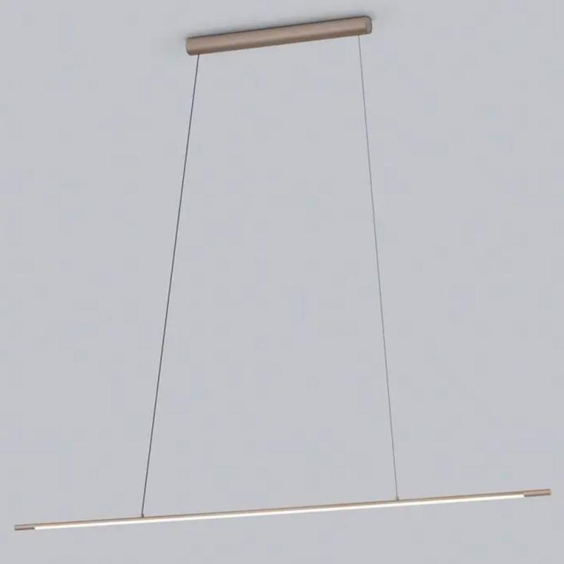 Helestra LEDA Filigrane LED Balken Pendelleuchte in coffee 155cm