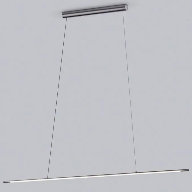 Helestra LEDA Filigrane LED Balken Pendelleuchte titangrau eloxiert 155cm