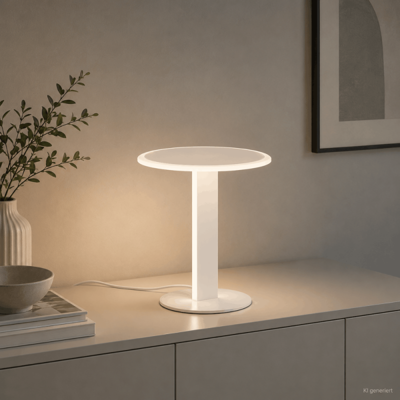Helestra VAYA LED Tischleuchte 18W 830 lm 2700 K Warmweiß Mattweiß dimmbar