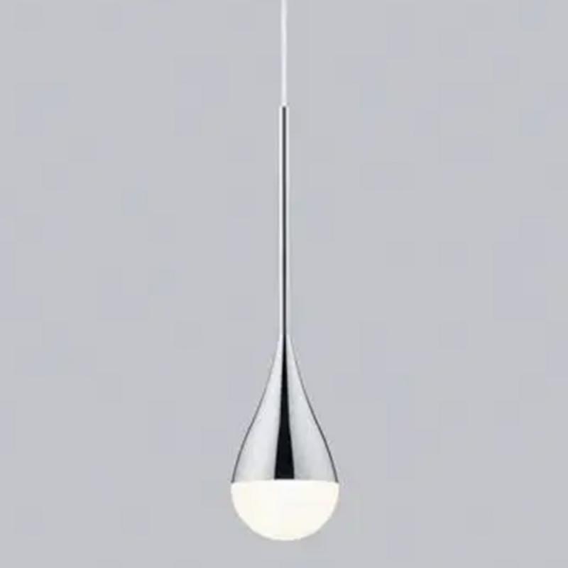 Tropfenförmige Helestra Pendelleuchte DUC in Chrom