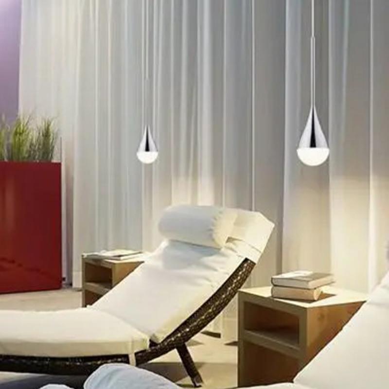 Helestra DUC 16/2630.04 LED-Pendelleuchte 9 W 2900 K Warmweiß, chrom, IP44, dimmbar