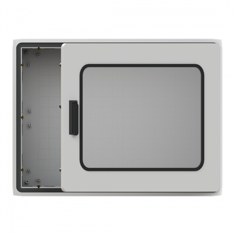 ABB PS340T43 Schrank 750x1000x320 mit Fenstertür Polycarbonat Fenster IP54, IK07