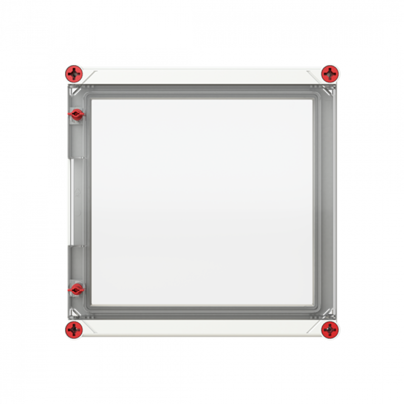 ABB V33CPNJ6_R Klappdeckel 320x320x50mm mit roten Schrauben