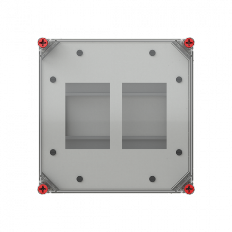 ABB VB33TDM2 Zählergehäuse für 2x eHZ VMS33 für 2x eHZ digitaler Zähler mit transparenten Deckel