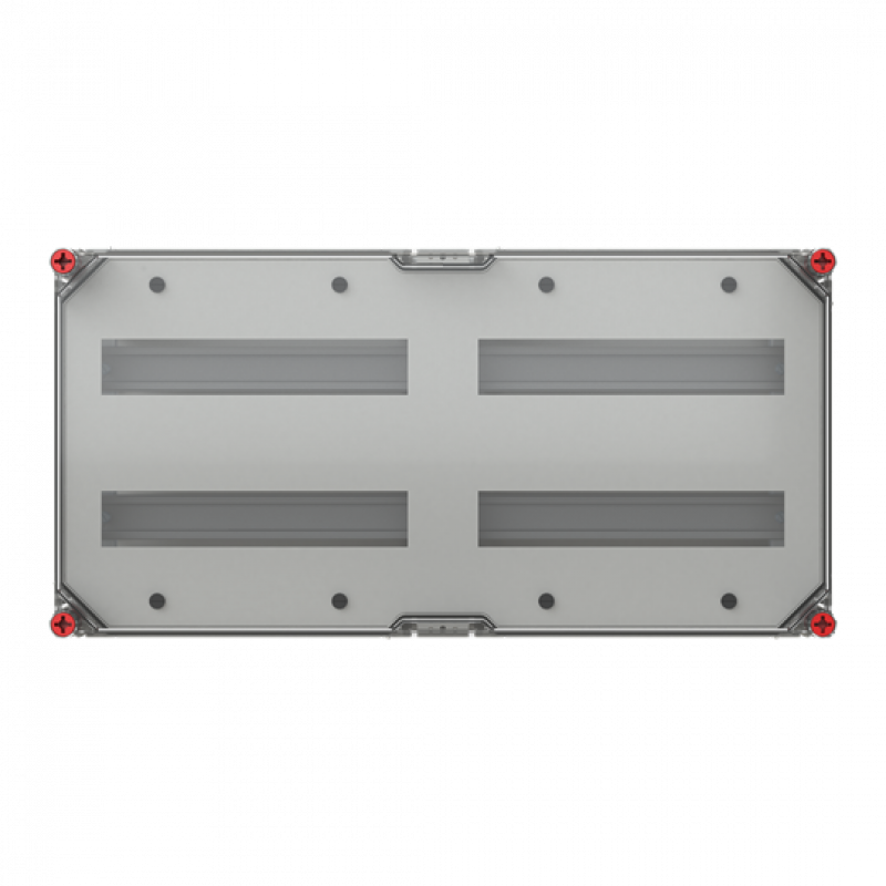 ABB VB63HT-D22 RE-Gehäuse 640x320 2x2R a14TE Normfeldgehäuse 56TE mit transp. Deckel alle Seiten offen