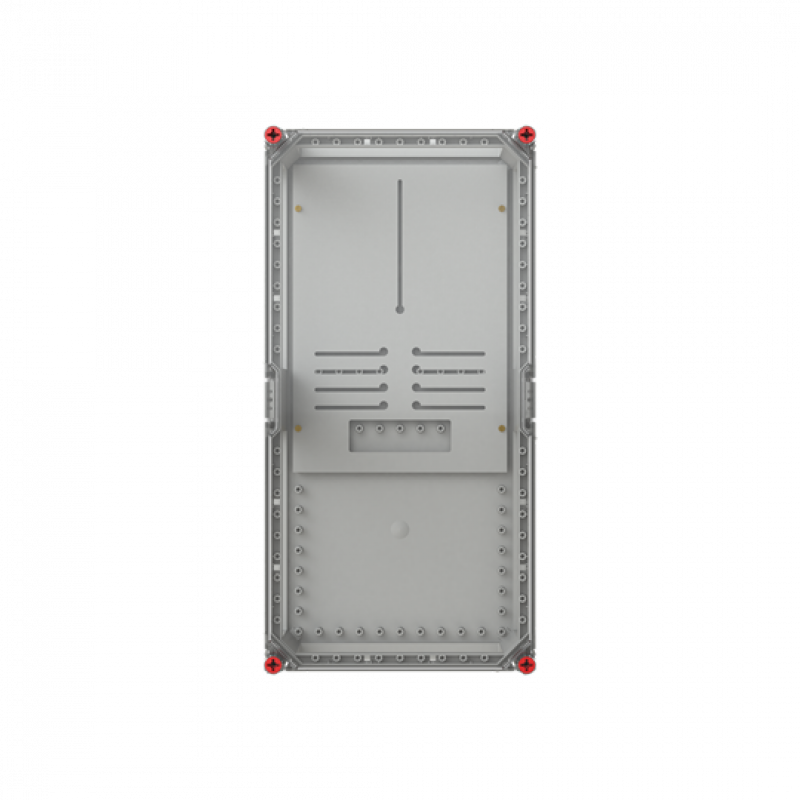 ABB VF63HT-QR Zählergehäuse 3-Punkt VMS63V mit Zählertragplatte 3-punkt mit transparenten Deckel