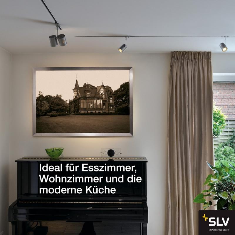 SLV 143442 BIMA I Leuchtenkopf, silbergrau, GU10, max. 50W, inkl. 1P.-Adapter