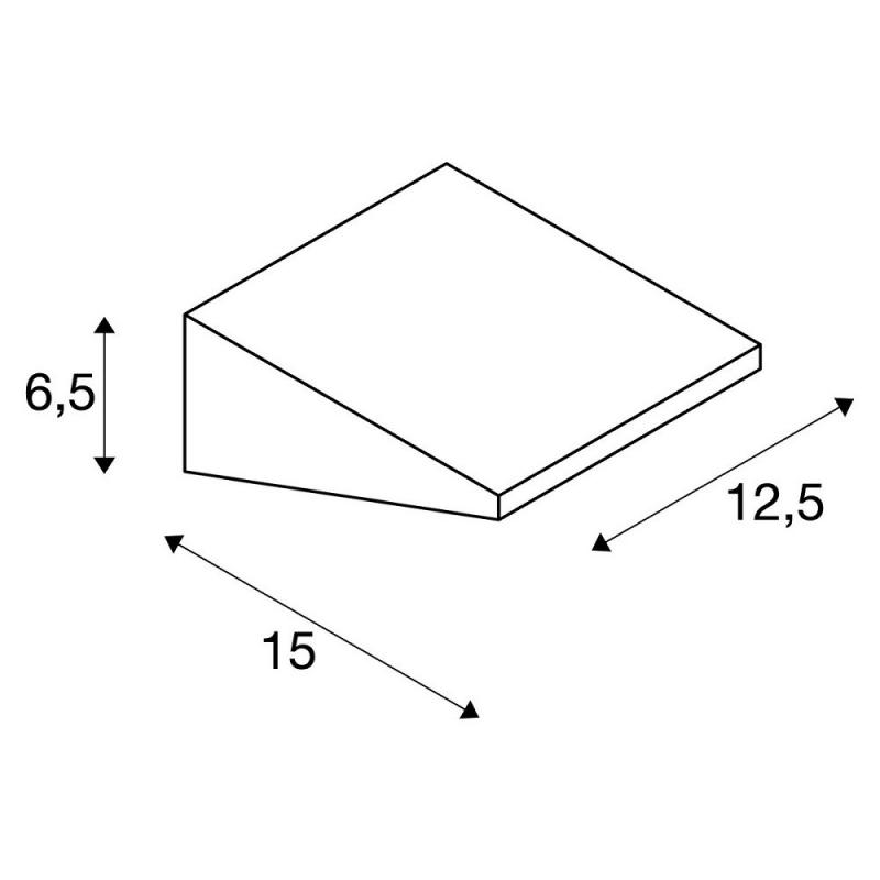 SLV 231315 IPERI WL Wandleuchte anthrazit 48 LED neutralweiss 4000K