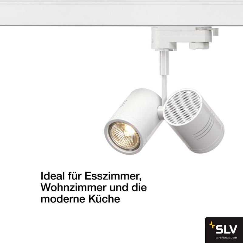 SLV 152231 BIMA II Leuchtenkopf, mattweiss, 2xGU10, max. 50W, inkl. 3P.-Adapter