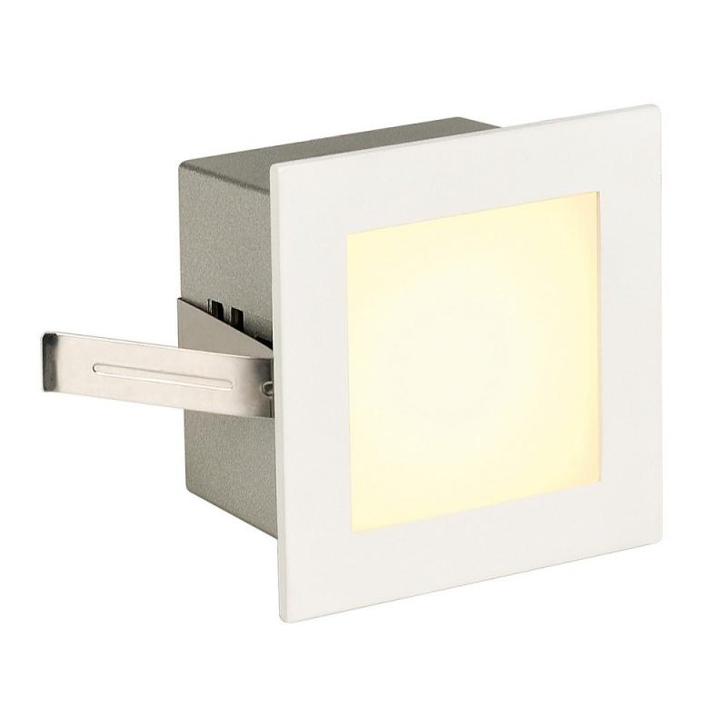 Mattweiße Moderne FRAME BASIC LED Wand Einbauleuchte mit warmweißem licht  eckig SLV 113262