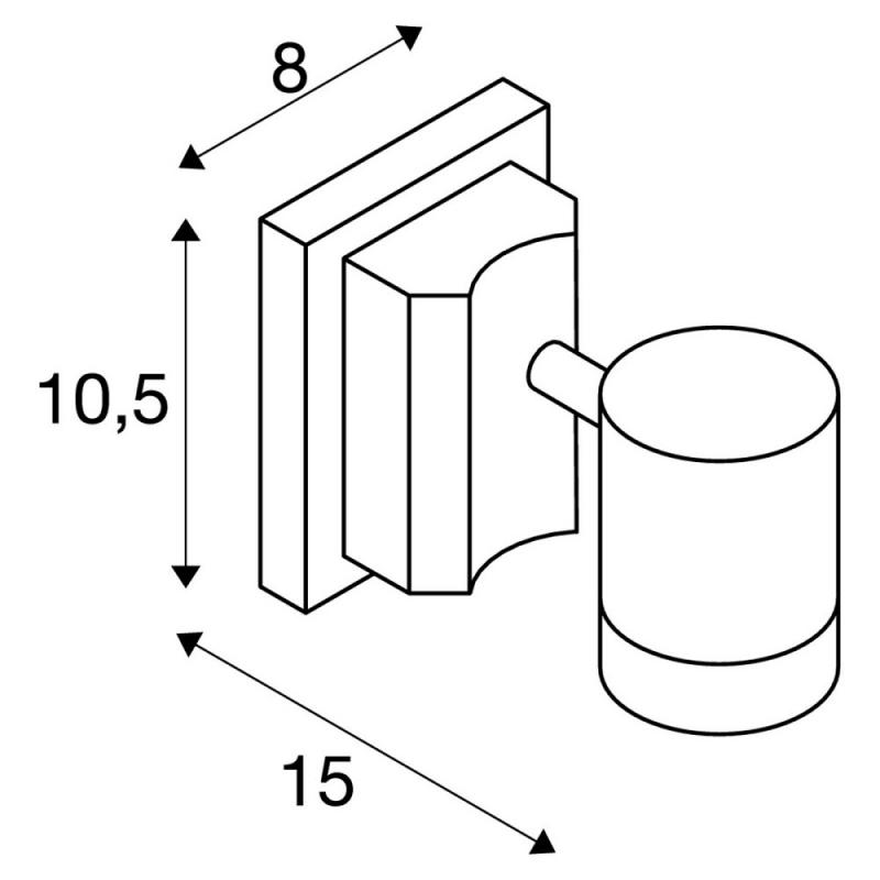 SLV 233105 NEW MYRA WALL schwenkbare Außenwandleuchte anthrazit  IP55