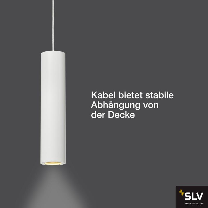 SLV 151851 ENOLA_B Pendelleuchte, PD-1, weiss, GU10, max. 50W