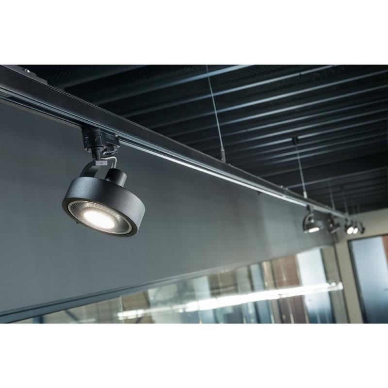 SLV 152610 KALU TRACK QPAR111 Leuchten- kopf, schwarz, inkl. 3P.-Adapter