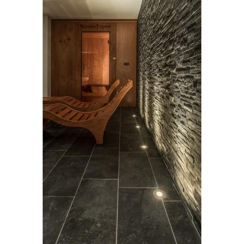 SLV 233520 DASAR LED HV Bodeneinbauleuchte Strahler rund  Edelstahl warmweiss IP67