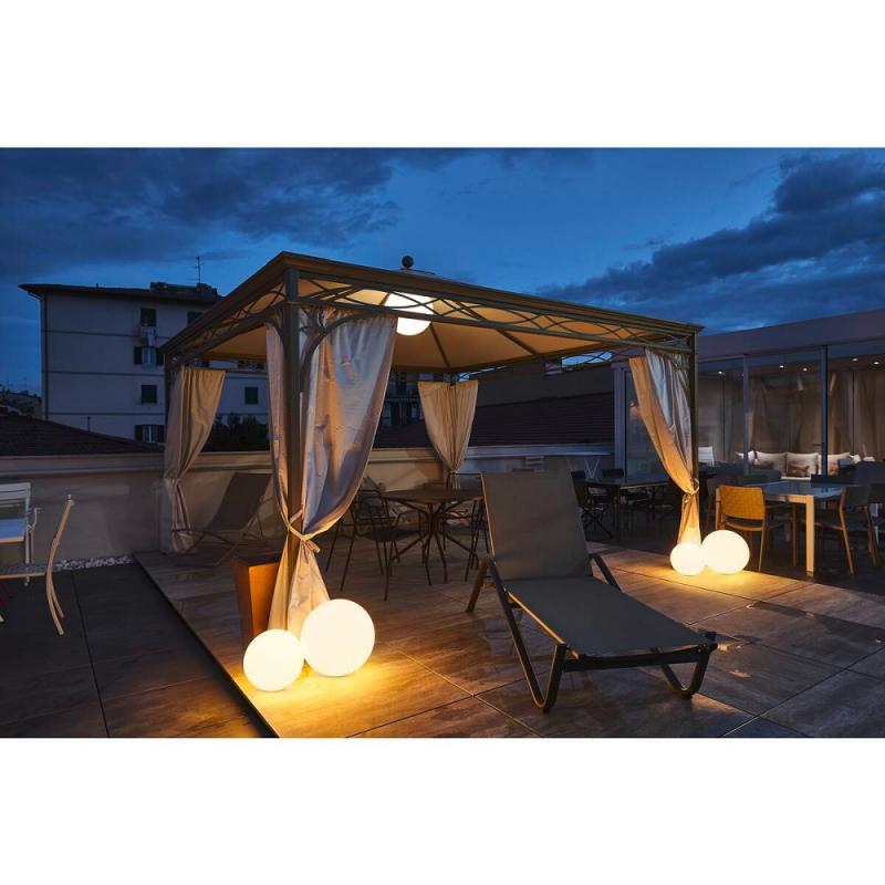 SLV 227219 ROTOBALL FLOOR LED Gartenkugel IP44 weiß für E27 Leuchtmittel