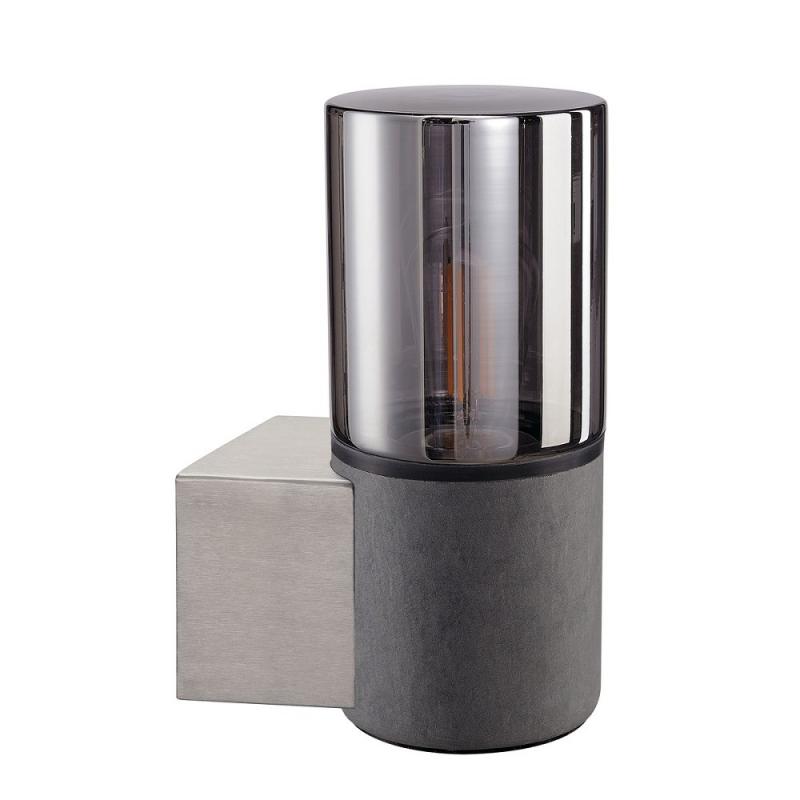 SLV 155752 LISENNE Wandleuchte in grau mit Rauchglas