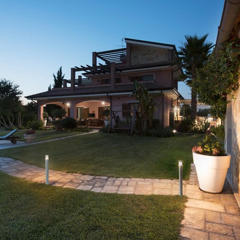 SLV 228110 TRUST 60cm hohe LED Wegeleuchte Edelstahl mit warmweißer LED IP55