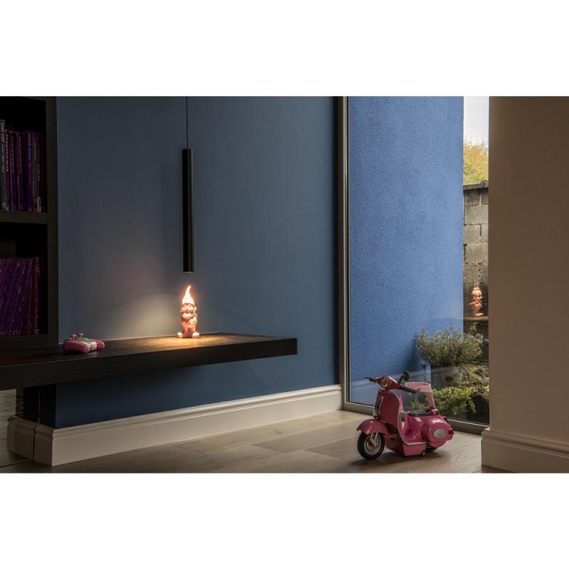 SLV 158410 HELIA 45, Pendelleuchte, LED, 3000K, rund, schwarz, flache Rosette, 9W