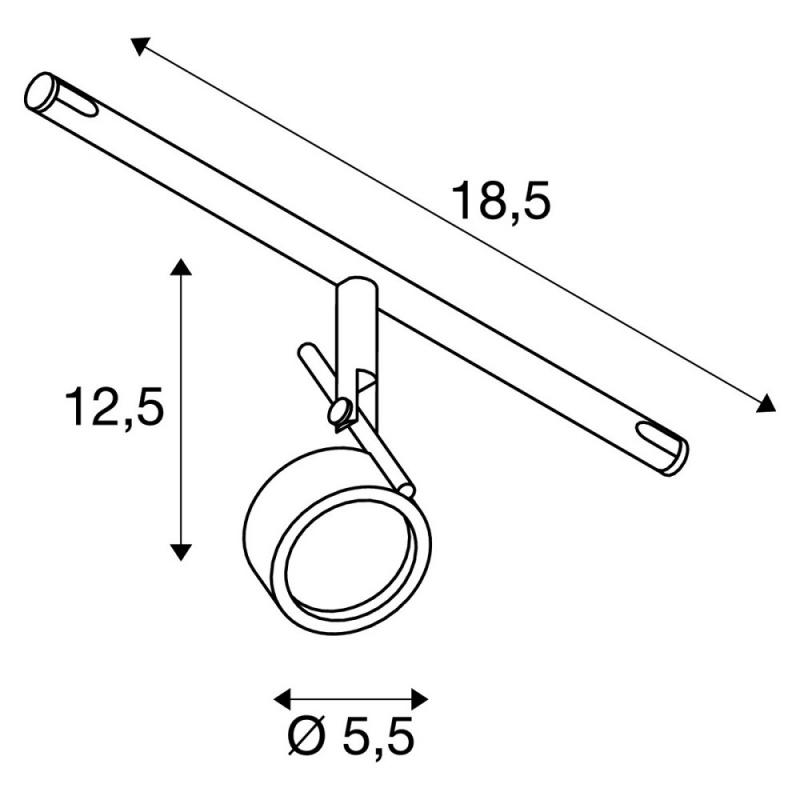 SLV 139131 SALUNA Seilleuchte für TENSEO Niedervolt-Seilsystem in weiß