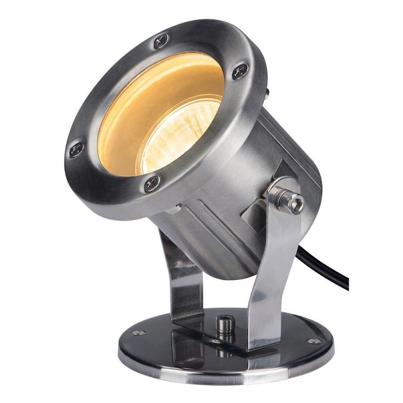 SLV 229741 NAUTILUS, Outdoor Strahler, QPAR51, edelstahl, max. 35W, inkl. 1,5m Kabel