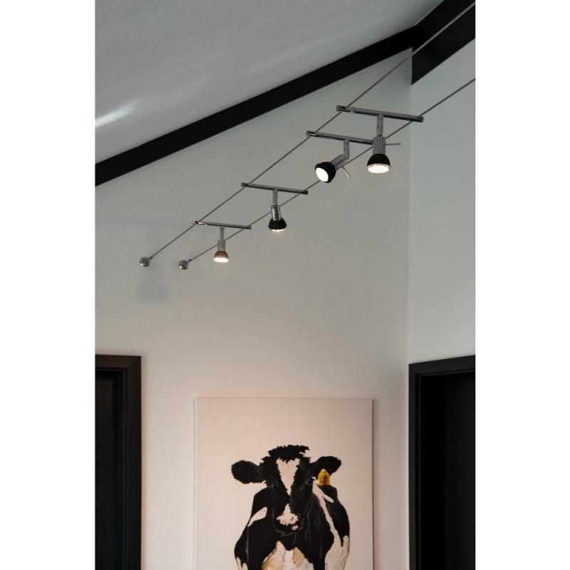 SLV 139102 SYROS Seilleuchte für TENSEO Niedervolt-Seilsystem in chrom