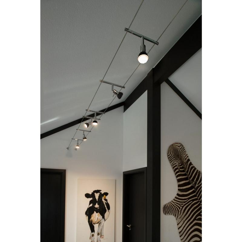 SLV 139102 SYROS Seilleuchte für TENSEO Niedervolt-Seilsystem in chrom