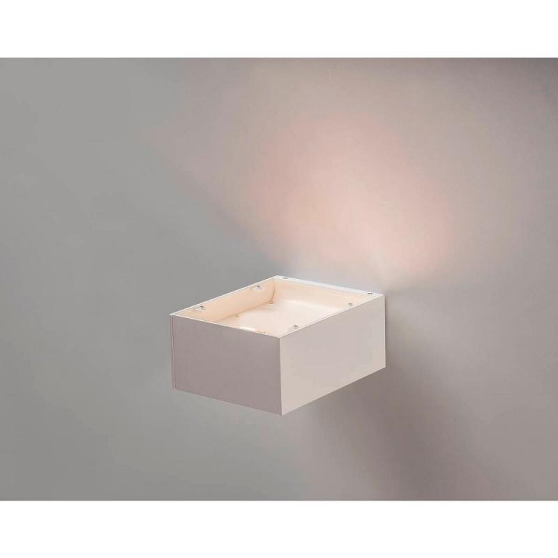 Profi LED Wandleuchte SHELL15 rechteckig in weiß mit hellem dimmbaren warmweißem Licht  SLV 1000422