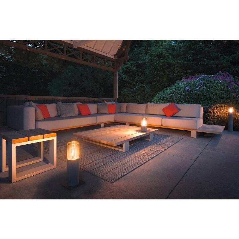 SLV 1000666 LISENNE POLE 70cm Basalt Wegeleuchte in grau mit Rauchglasabdeckung IP54