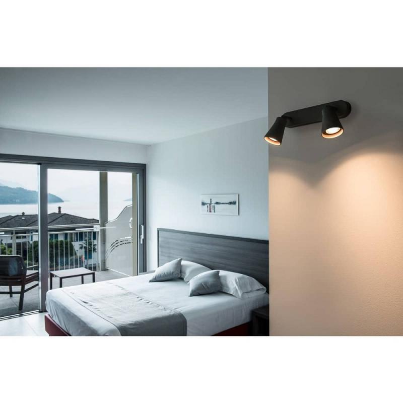 AVO Double Wand- und Deckenstrahler schwarz SLV 1000889