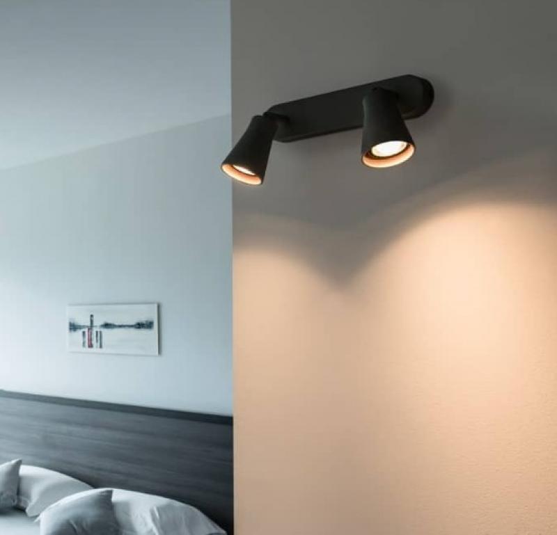 AVO Double Wand- und Deckenstrahler schwarz SLV 1000889