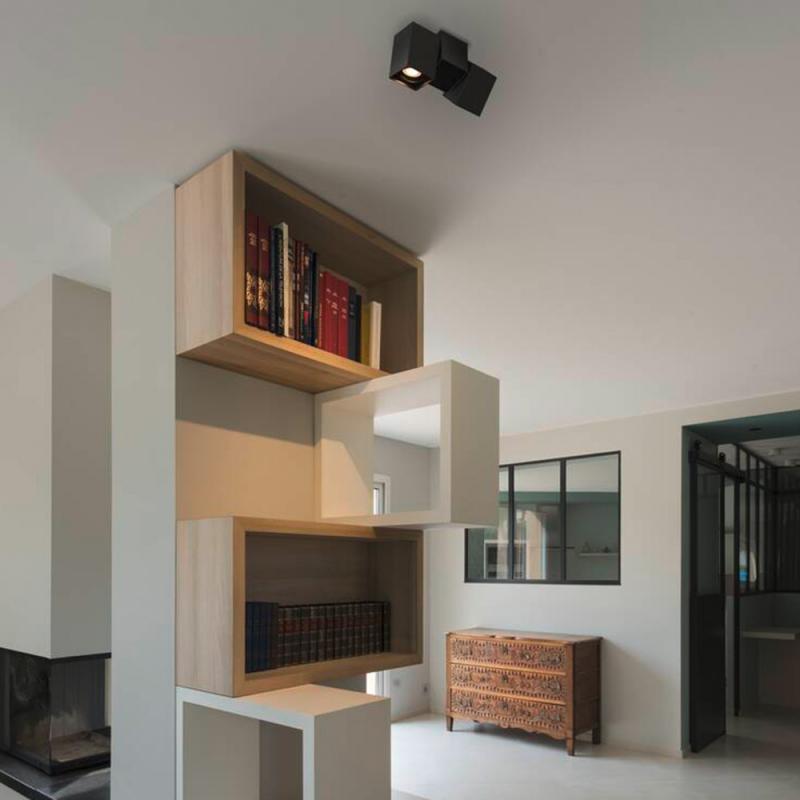 SLV 1002215 ALTRA DICE CW Indoor Wand- und Deckenaufbauleuchte double QPAR51 schwarz