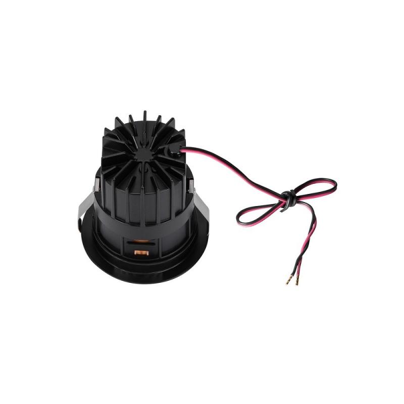 Schwarz-gold farbener SLV HORN MAGNA LED Deckeneinbaustrahler warmweißes Licht Akzentbeleuchtung SLV 1002594