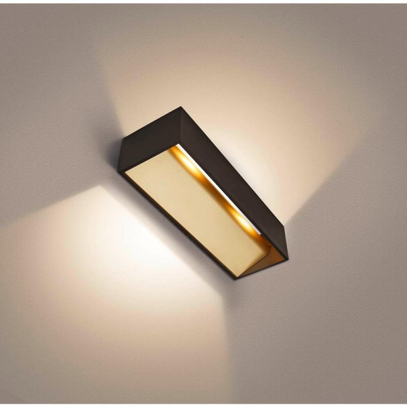 LED DIM-TO-WARM LOGS IN Wandlampe in edlem schwarz/gold Farbton wählbar SLV  1002928