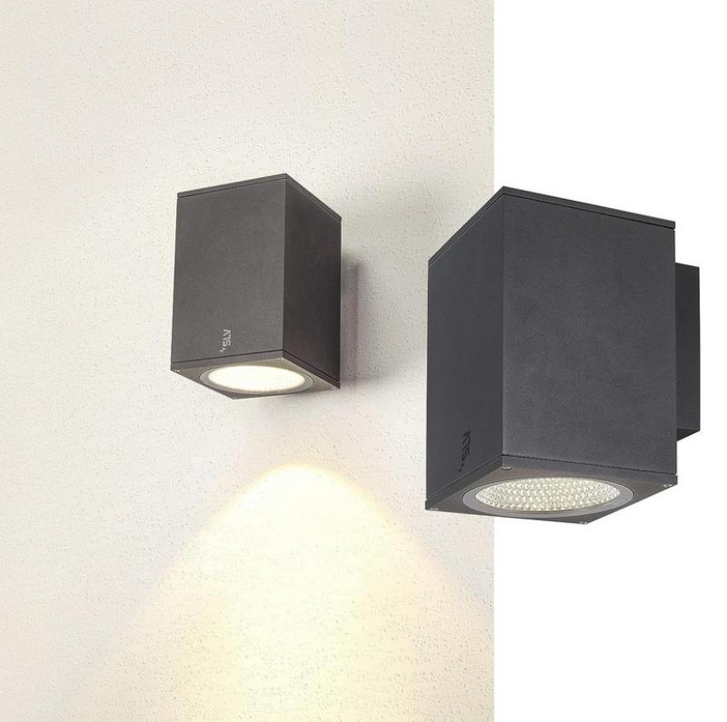 SLV 1003437 ENOLA SQUARE L single LED Außenwandleuchte anthrazit umschaltbare Farbtemperatur - hohe Farbwiedergabe