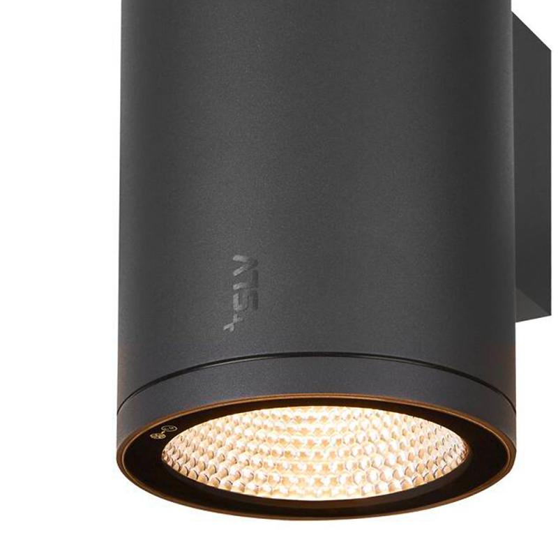 SLV 1003441 ENOLA ROUND UP&DOWN L Outdoor LED Wandleuchte anthrazit umschaltbare Farbtemperatur - hohe Farbwiedergabe