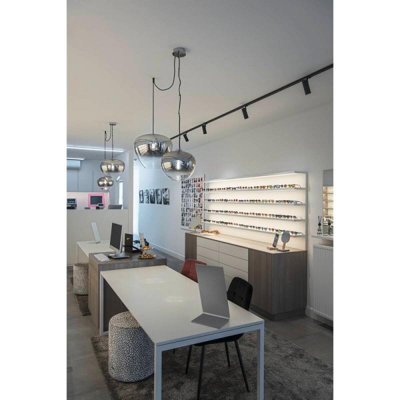 SLV 1003444 PANTILO CONVEX 40 Indoor Pendelleuchte E27 chrom