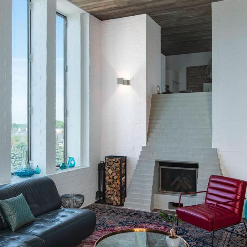 Designer Doppel Wandleuchte PLASTRA CUBES in feinem mattem weiß aus Gips individuell gestaltbar SLV 1004733