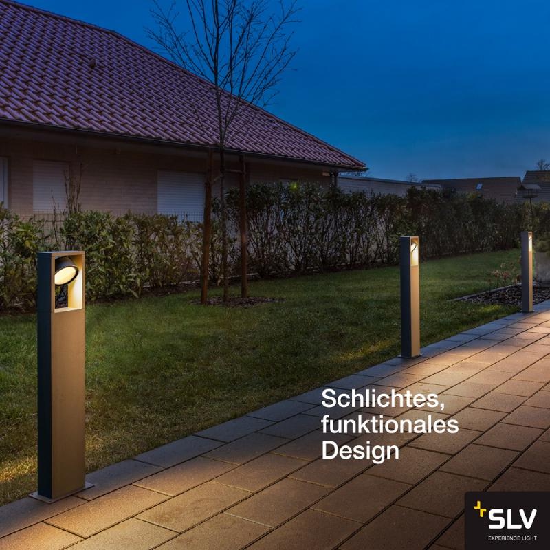 SLV 1004750 ESKINA FRAME 75cm Wegeleuchte drehbarer Kopf anthrazit umschaltbare Farbtemperatur