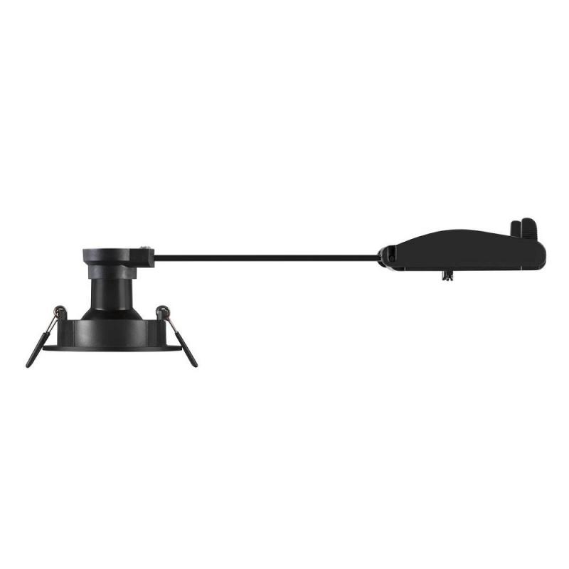 SLV 1007369 NEW TRIA 68 Deckeneinbauleuchte IP 20, schwarz, Einbau⌀ 68mm, Einbautiefe 65mm