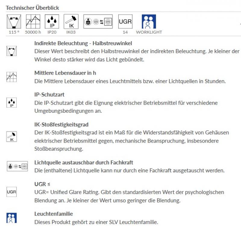 SLV 1007463 WORKLIGHT PRO Stehleuchte 100W 4000K Touch weiß
