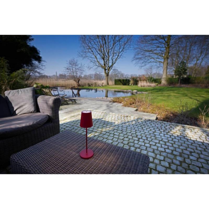 SLV 1007694 VINOLINA TWO Tischleuchte Akku IP65 2200/2700/3000K TOUCH rot
