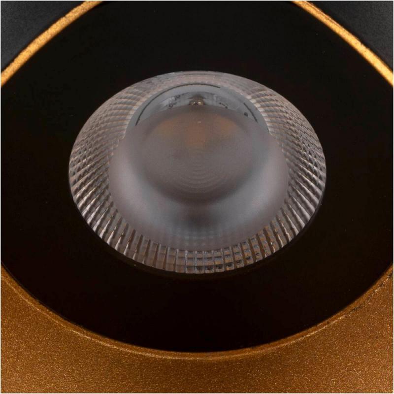 SLV 1007806 MODELA Wandleuchte up/down in Schwarz/Gold  dimmbar 2700K warmweißes Licht für innen & außen - äußergewöhnliches Design