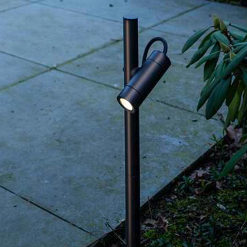 SLV 1007868 HELIA SLIM Pole Elegante Wegeleuchte schwarz schwenkbarer Leuchtkopf