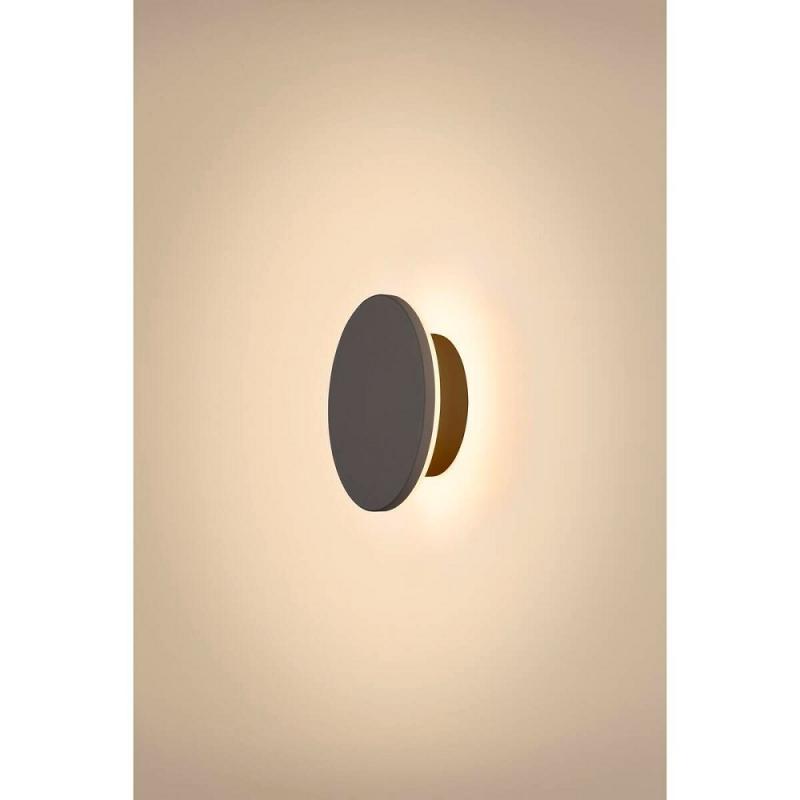 SLV 1007911 D-RING S Außen Wandleuchte schwarz dimmbar & umschaltbare Farbtemperatur