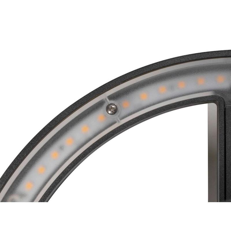 SLV 1007918 Q-RING Außen Wandleuchte dimmbar schwarz 3000K IP65